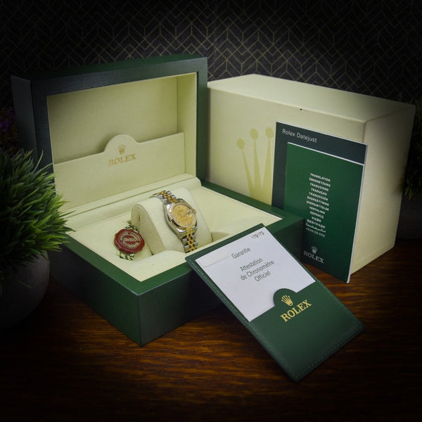 Lady Datejust 179173 - Stickered Watch - Diamond Dial - 2006