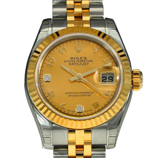 Lady Datejust 179173 - Stickered Watch - Diamond Dial - 2006