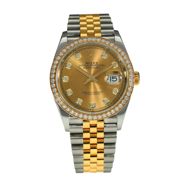 Datejust 36 126283RBR  - Diamond Bezel - 2019