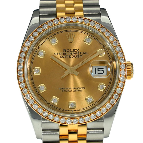 Datejust 36 126283RBR  - Diamond Bezel - 2019
