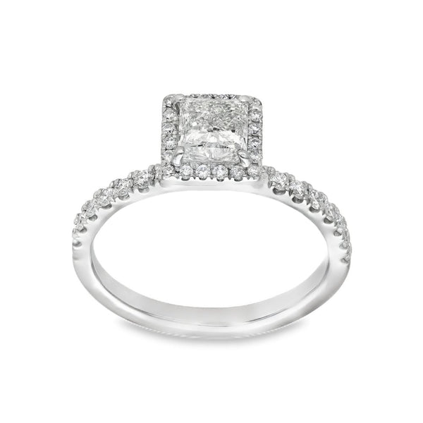 950 Platinum Diamond Engagement Ring - Size L - 1.30ct