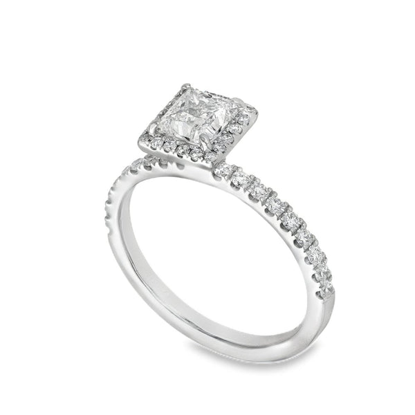 950 Platinum Diamond Engagement Ring - Size L - 1.30ct