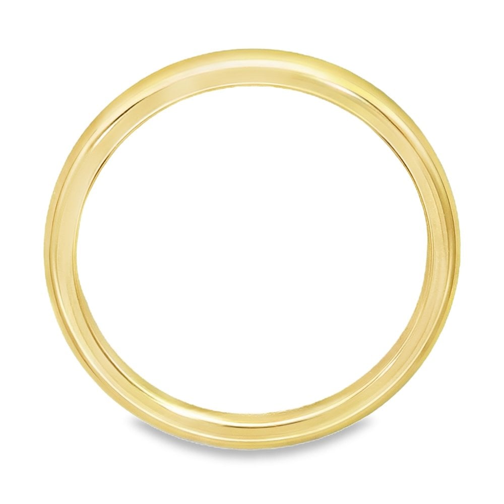 2mm 18ct Yellow Gold Heavy Weight Court Wedding Band - Size N