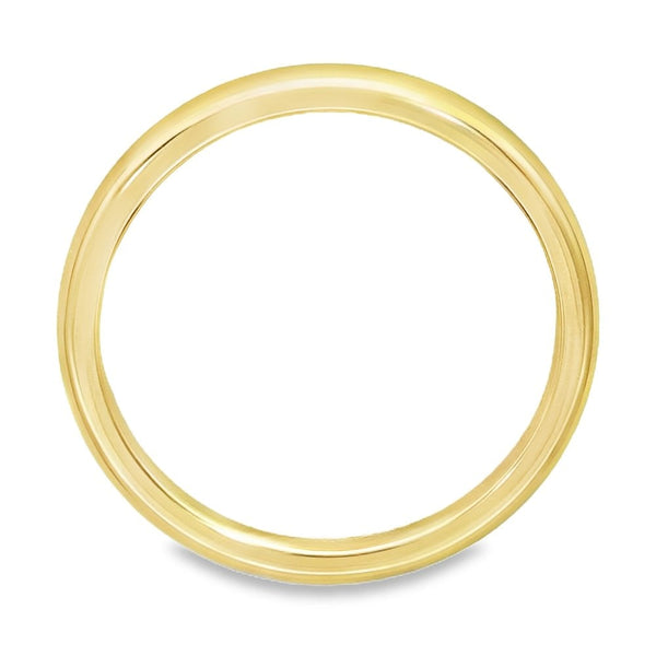 2mm 18ct Yellow Gold Heavy Weight Court Wedding Band - Size N