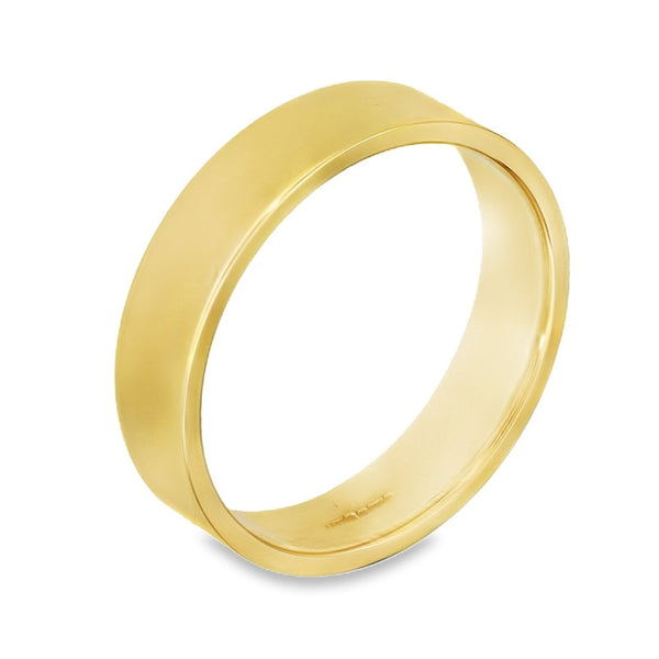5mm 18ct Yellow Gold Medium Weight Wedding Band - Size T