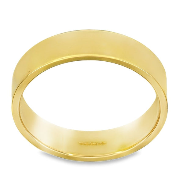 5mm 18ct Yellow Gold Medium Weight Wedding Band - Size T