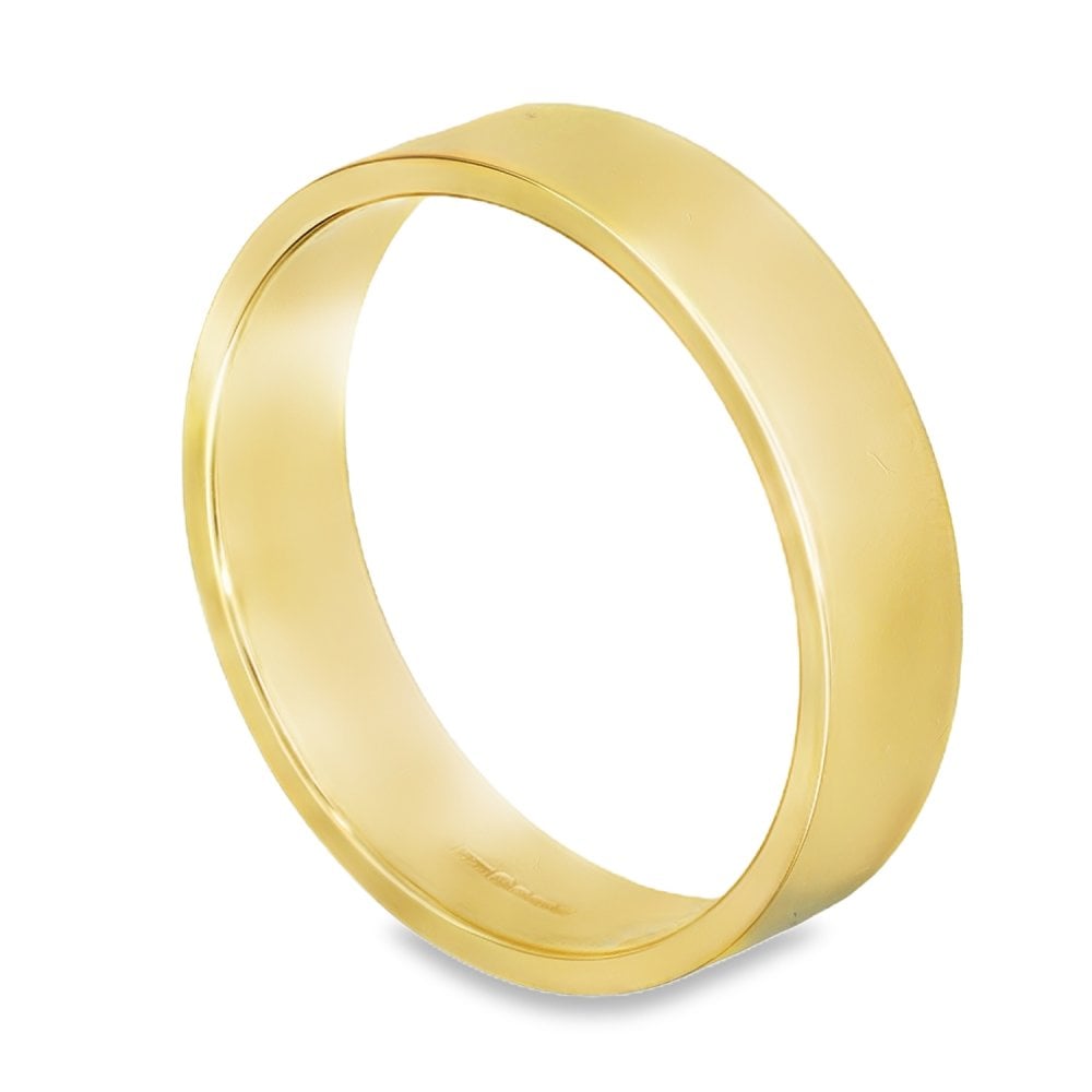 5mm 18ct Yellow Gold Medium Weight Wedding Band - Size T