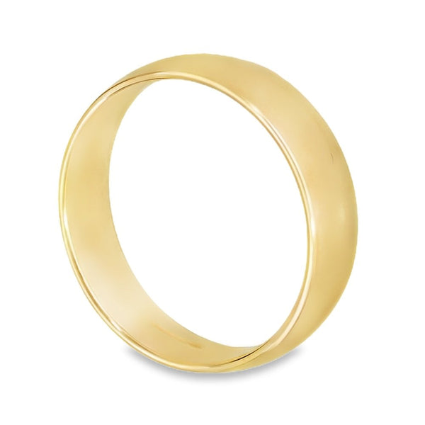 5mm 18ct Yellow Gold Blended Court Wedding Ring - Size T