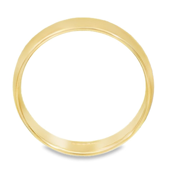 5mm 18ct Yellow Gold Blended Court Wedding Ring - Size T
