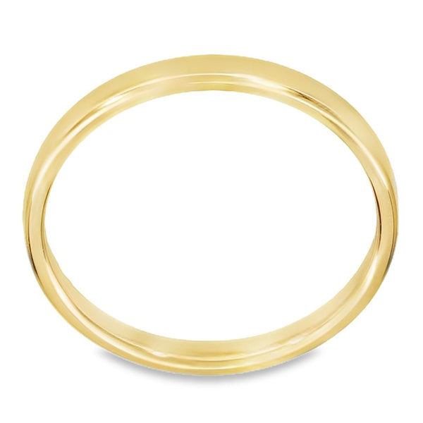 2mm 18ct Yellow Gold Blended Court Wedding Ring - Size N