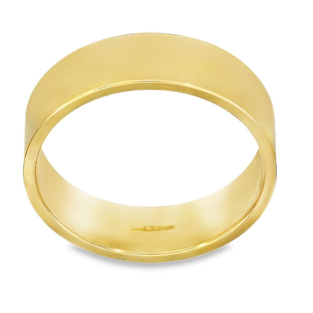 6mm 18ct Yellow Gold Medium Weight Wedding Band - Size T