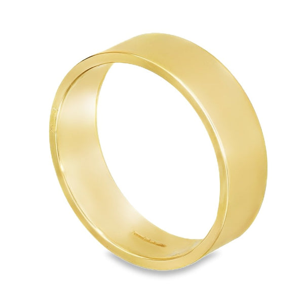 6mm 18ct Yellow Gold Medium Weight Wedding Band - Size T