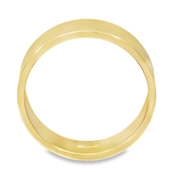 6mm 18ct Yellow Gold Medium Weight Wedding Band - Size T