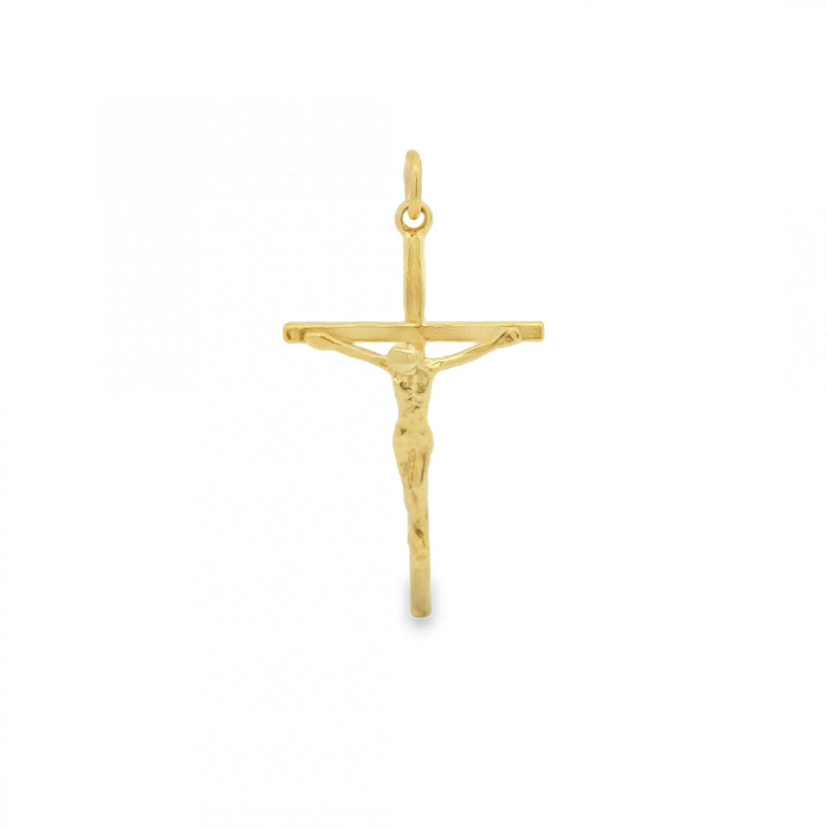 9ct Yellow Gold Crucifix Pendant - 19x33x6mm - 2.0g