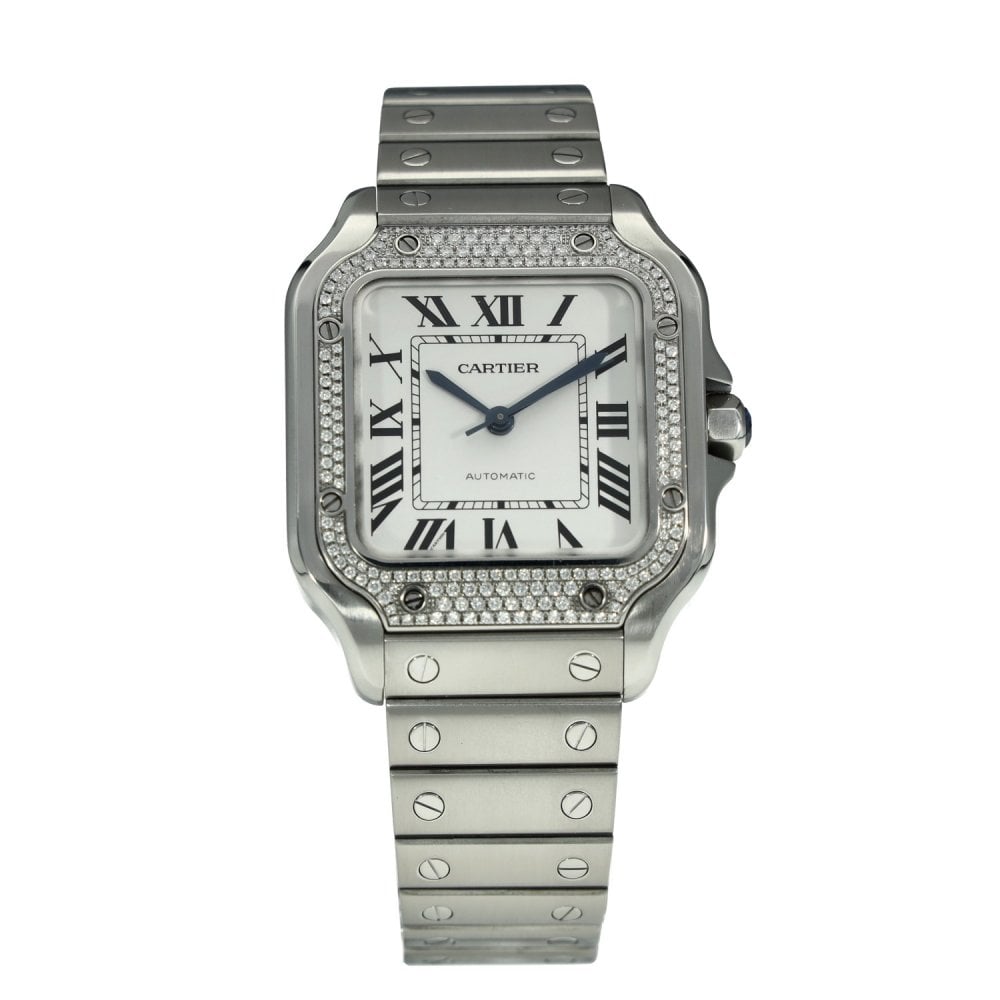 Santos W4SA0005 - Diamond Bezel - 2023  - Spare Leather Strap