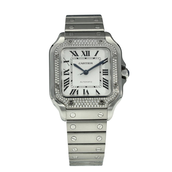 Santos W4SA0005 - Diamond Bezel - 2023  - Spare Leather Strap