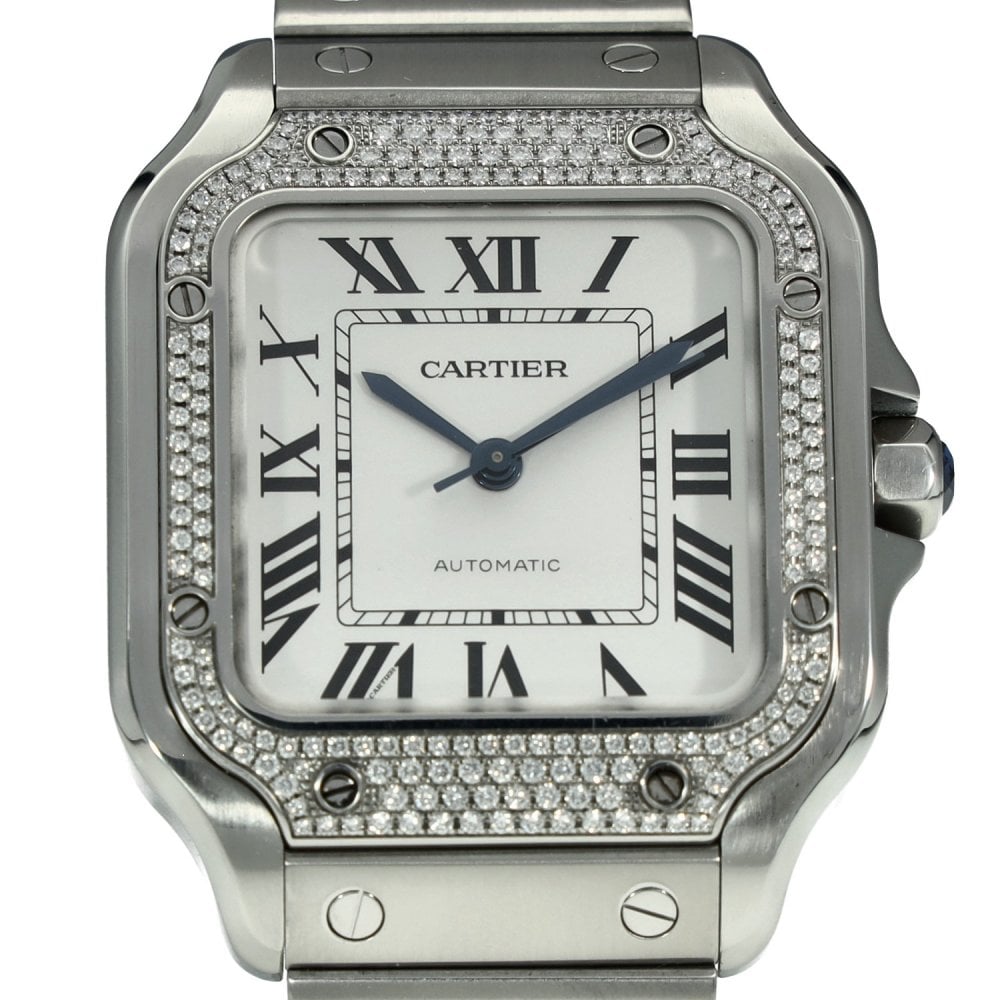 Santos W4SA0005 - Diamond Bezel - 2023  - Spare Leather Strap