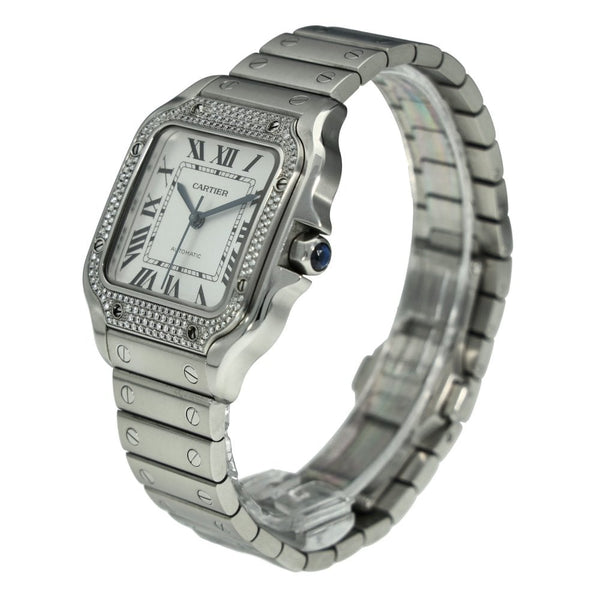 Santos W4SA0005 - Diamond Bezel - 2023  - Spare Leather Strap