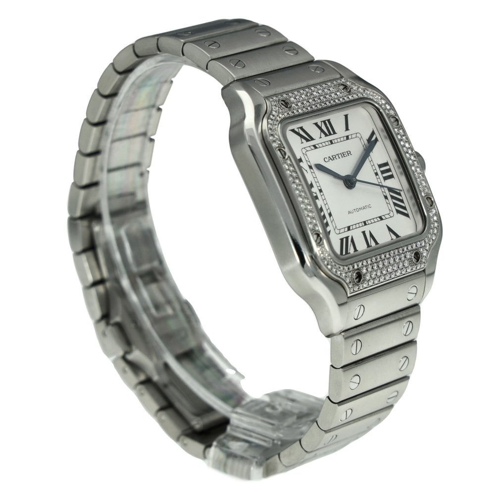Santos W4SA0005 - Diamond Bezel - 2023  - Spare Leather Strap
