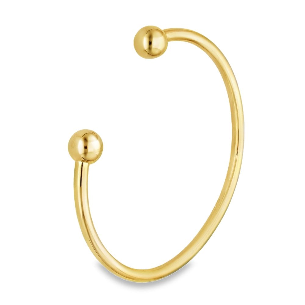 9ct Yellow Gold Torque Bangle - 19.5cm - 23.6g