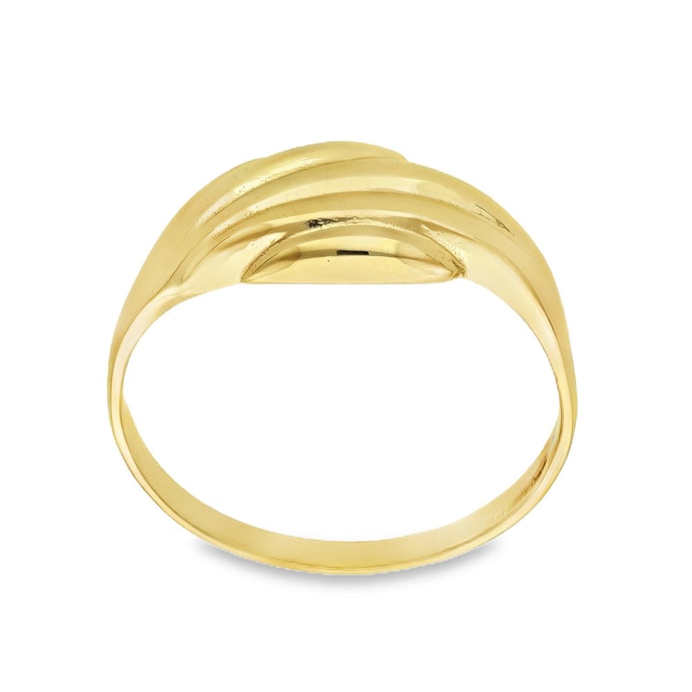 9ct Yellow Gold Fancy Turban Ring - Size P½ - 7mm