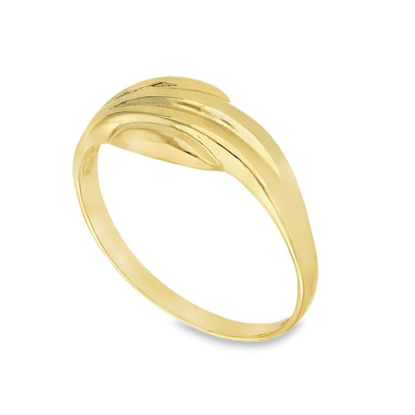 9ct Yellow Gold Fancy Turban Ring - Size P½ - 7mm