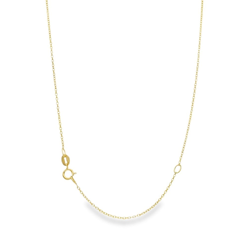 1.00ct Yellow Gold Diamond L Initial Pendant & Chain - D/E/VS1