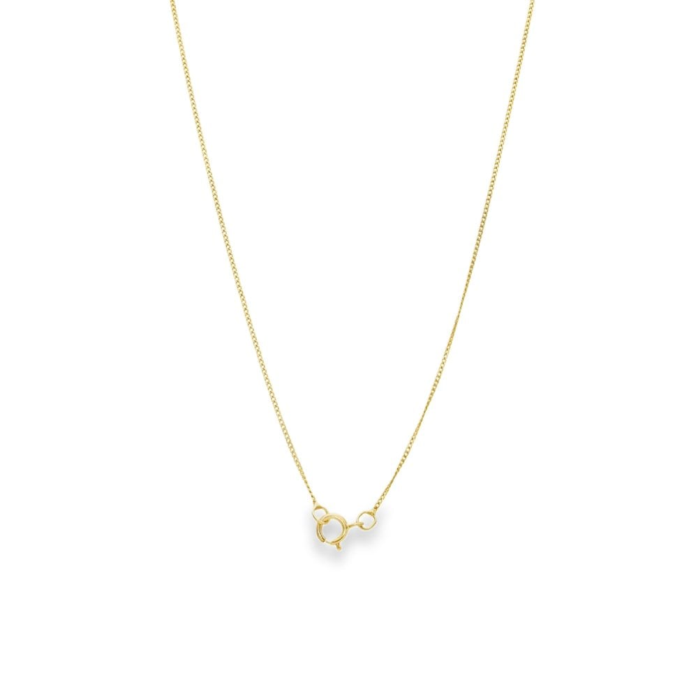 9ct Yellow Gold Pink & Green CZ Apple Pendant & Necklace - 18"