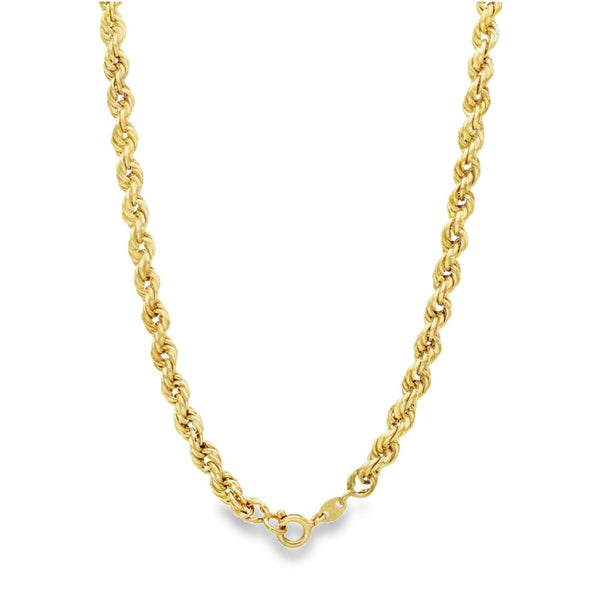 9ct Yellow Gold Hollow Rope Chain - 31" - 16.4g