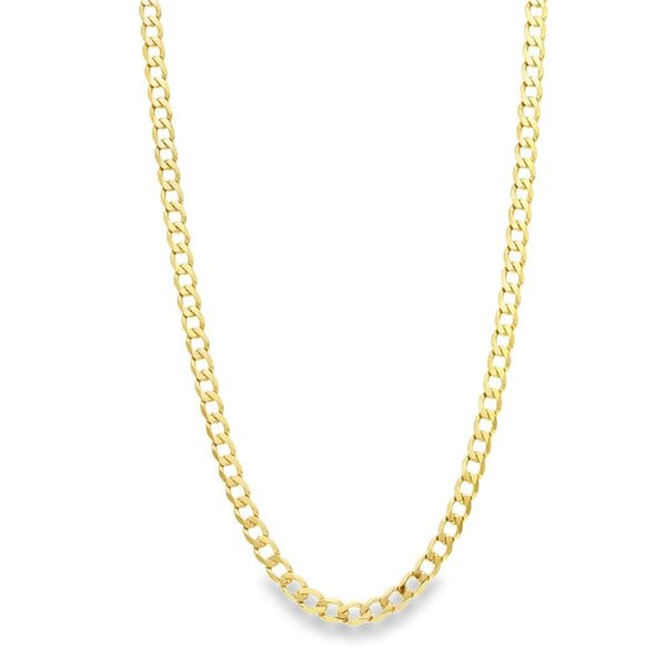 9ct Yellow Gold Curb Chain - 20" - 10.8g