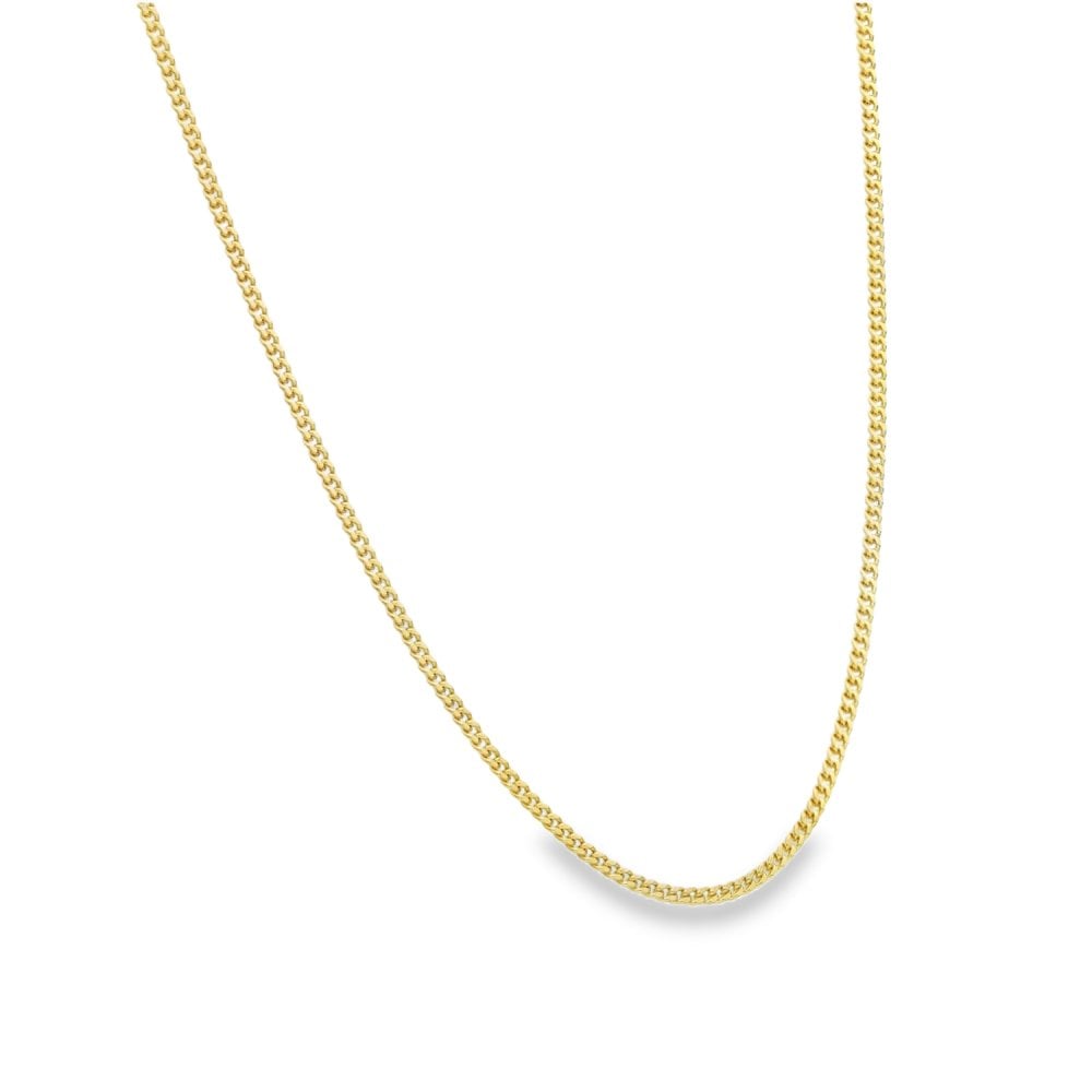 9ct Yellow Gold Fine Curb Chain - 24" - 3.5g