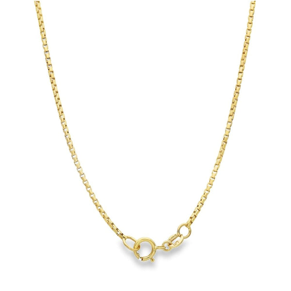 9ct Yellow Gold Box Chain - 15" - 4.0g