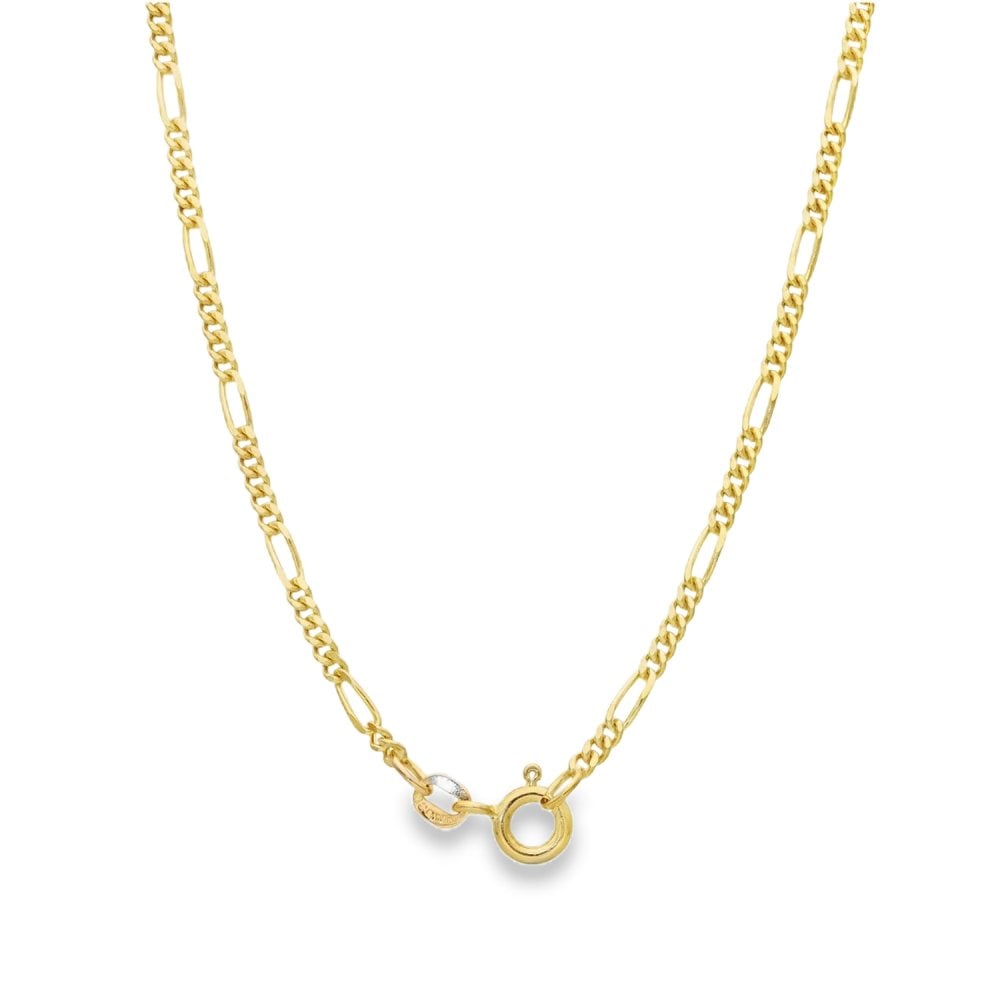 9ct Yellow Gold Figaro Chain - 24" - 4.7g