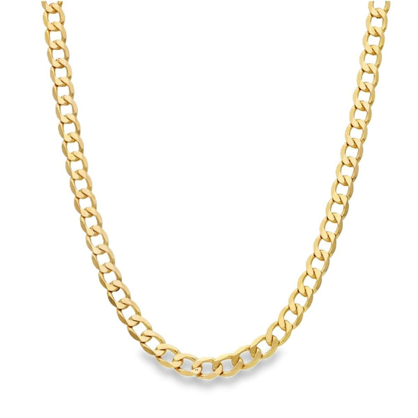 9ct Yellow Gold Curb Chain - 20" - 10.6g