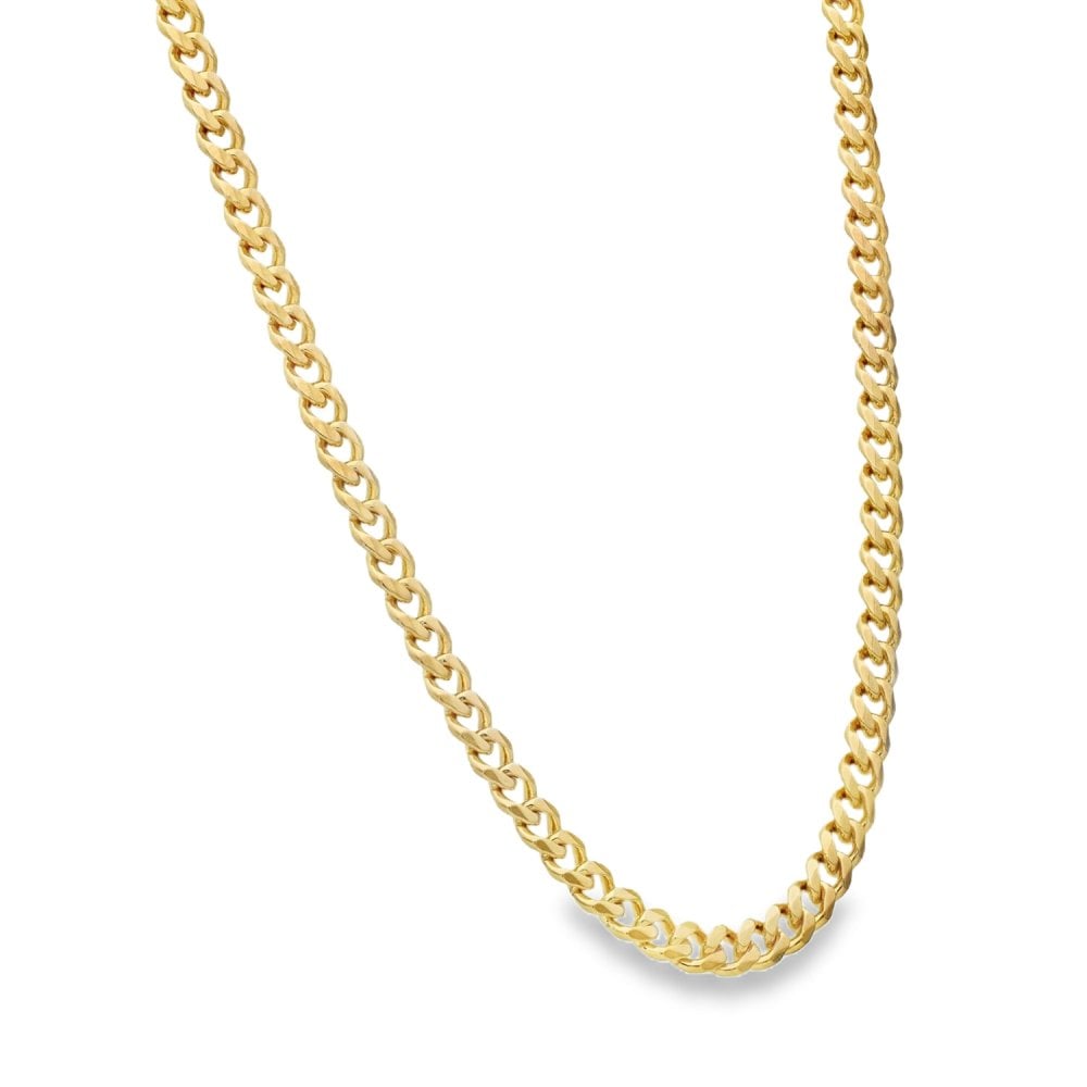 9ct Yellow Gold Curb Chain - 19" - 13.4g