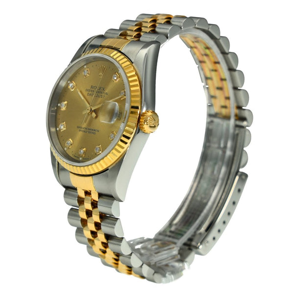 Datejust 16233 - Champagne Diamond Dot Dial - 1997
