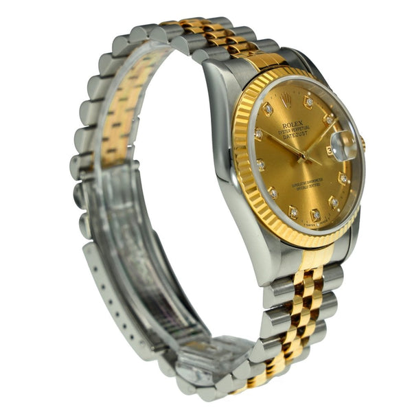 Datejust 16233 - Champagne Diamond Dot Dial - 1997