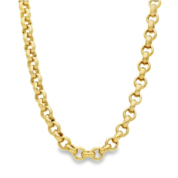 9ct Yellow Gold Belcher Chain - 30" - 77.2g
