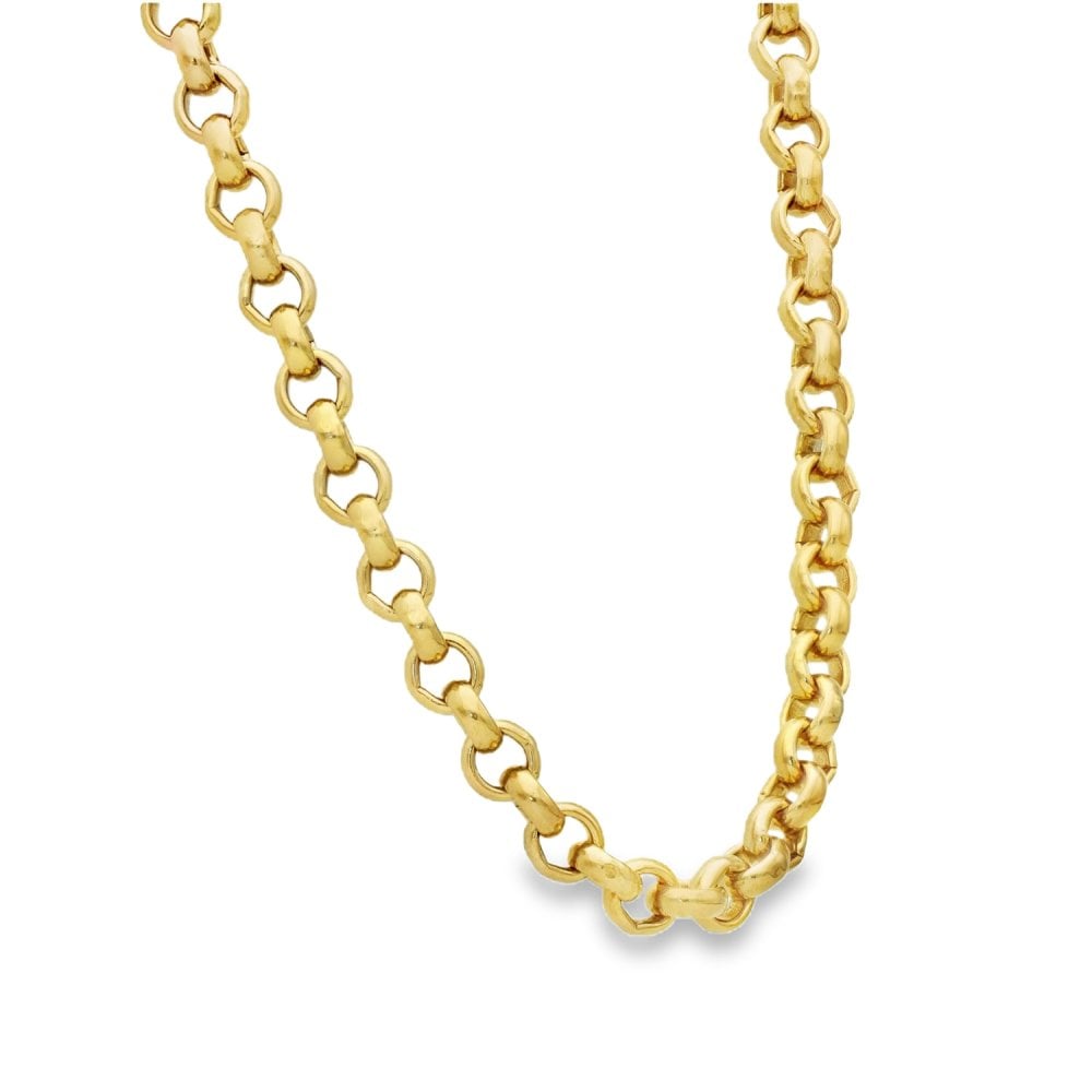 9ct Yellow Gold Belcher Chain - 30" - 77.2g
