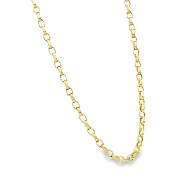 Ladies 9ct Yellow Gold 20" Belcher Chain - 10.0g