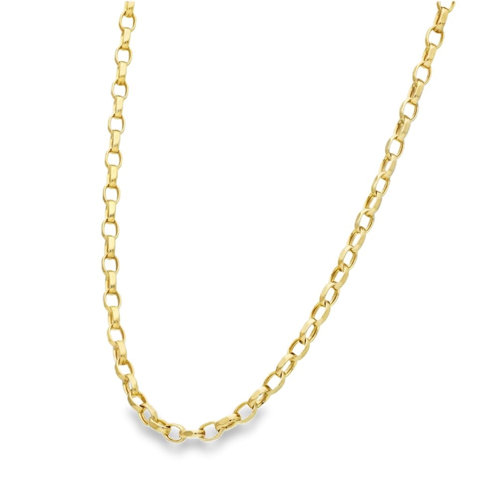 Ladies 9ct Yellow Gold 20" Belcher Chain - 10.0g