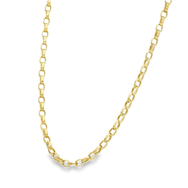 Ladies 9ct Yellow Gold 20" Belcher Chain - 10.0g