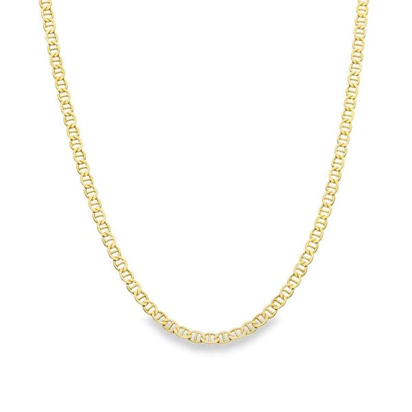 9ct Yellow Gold Anchor Chain - 20" - 3.8g