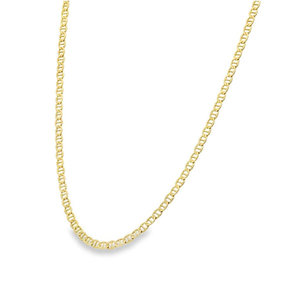 9ct Yellow Gold Anchor Chain - 20" - 3.8g