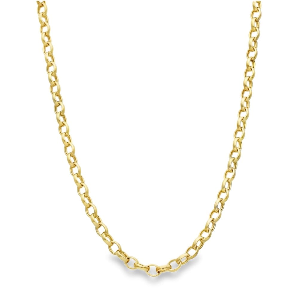 9ct Yellow Gold Belcher Chain - 16" - 9.1g