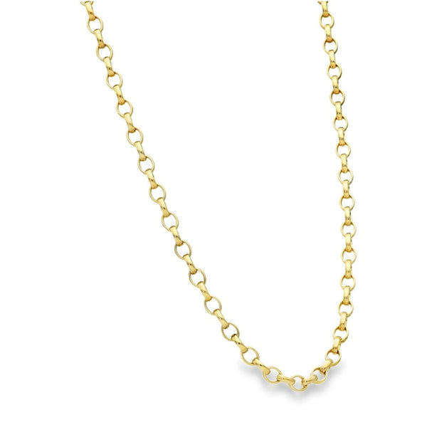 9ct Yellow Gold Belcher Chain - 16" - 9.1g