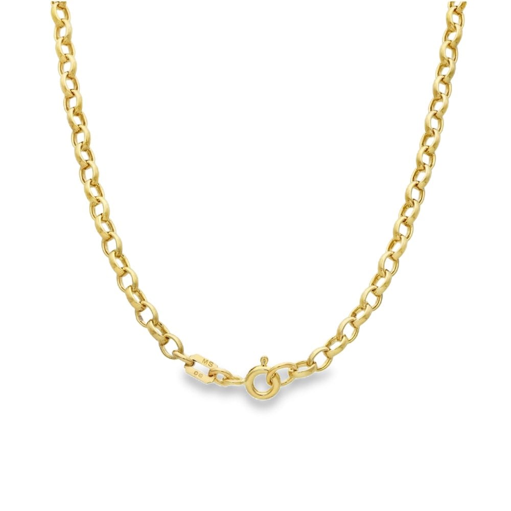 9ct Yellow Gold Belcher Chain - 16" - 9.1g