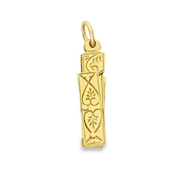 9ct Yellow Gold Masonic Pendant - 22x26x4mm - 2.7g