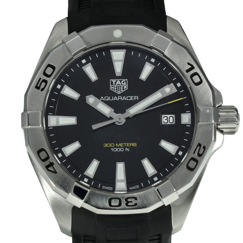 Aquaracer WBD1110 - Black Luminous Baton Dial - 2018