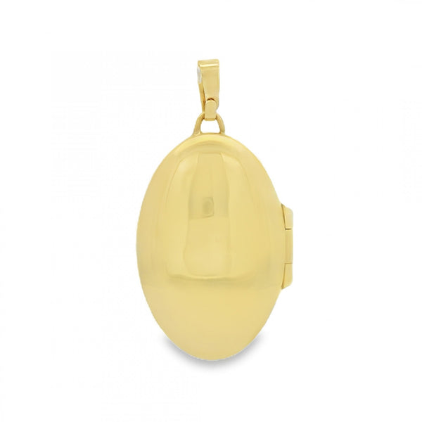 9ct Yellow Gold Patterned Locket - 17x26x7mm - 3.5g